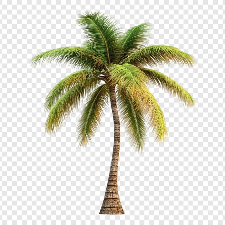 PSD des palmiers verts luxuriants, un paradis tropical tranquille, un paysage de rêve pour les vacances