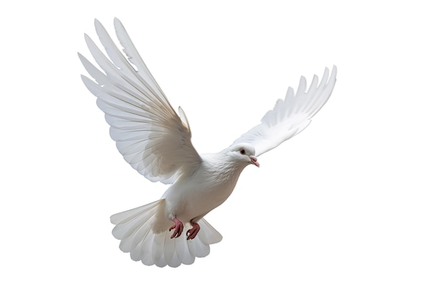 PSD paloma blanca volando en un archivo psd transparente concepto del día internacional de la paz generativo ai
