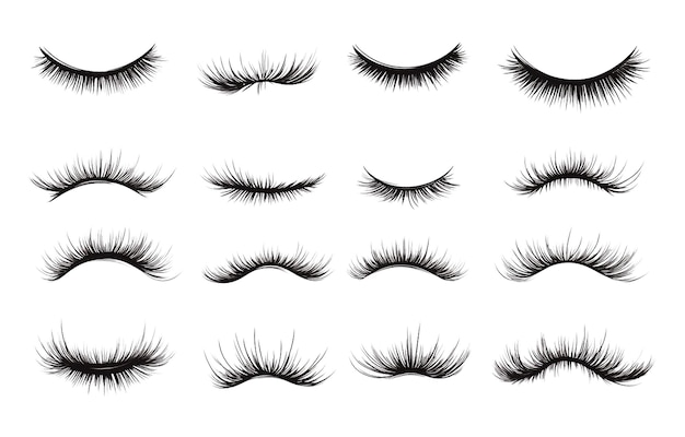pálpebras de fundo transparentes