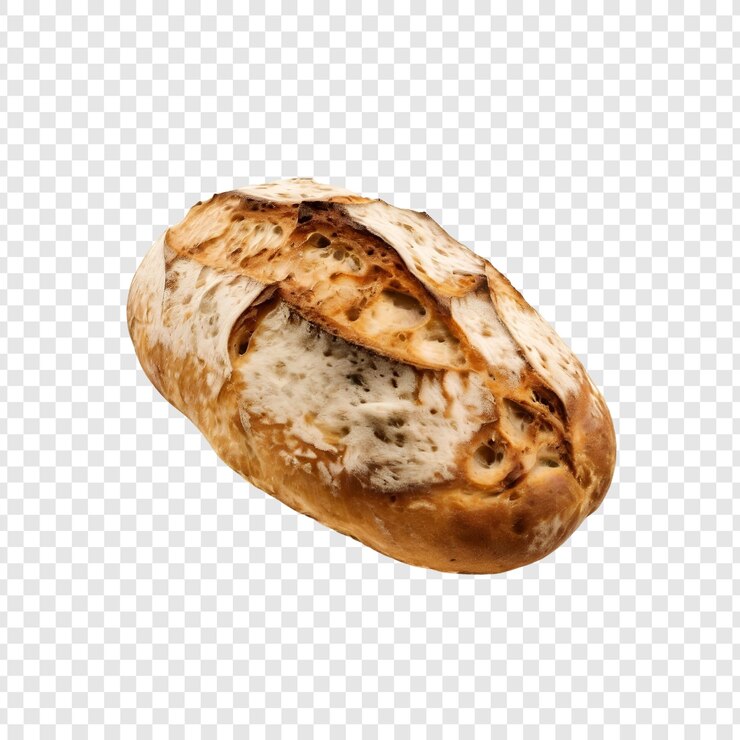 PSD el pan crujiente artesanal de la panadería golden brown horneado es delicioso