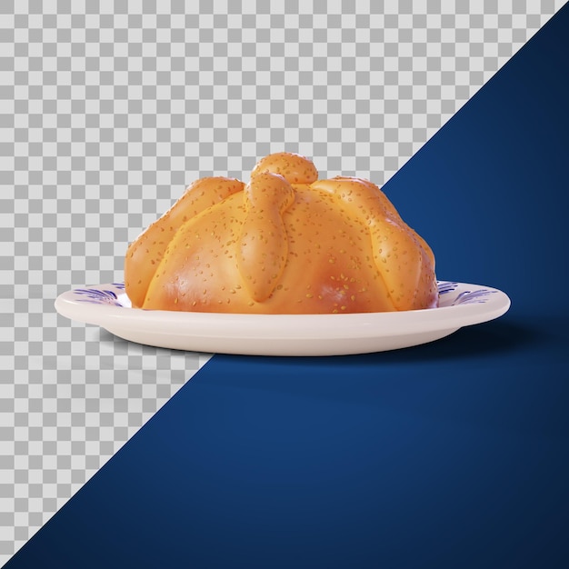 Pan de muerto estilizado