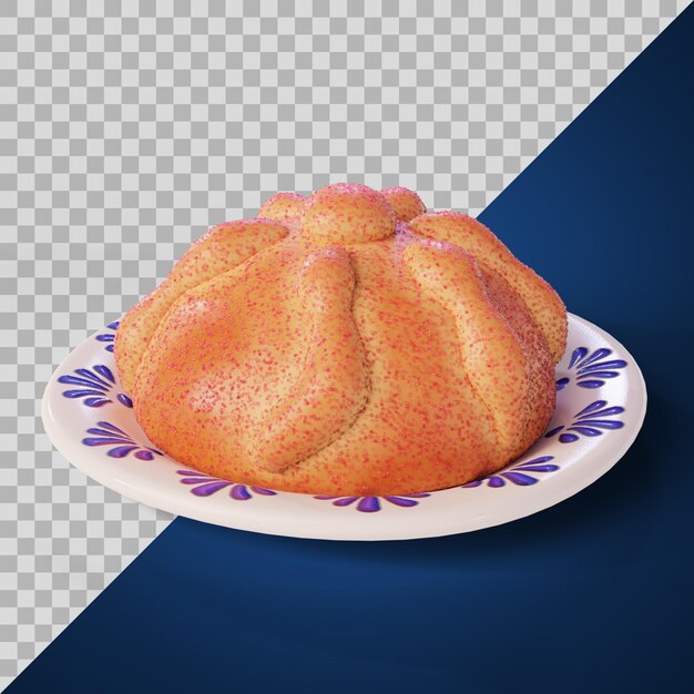 Pan de muerto estilizado