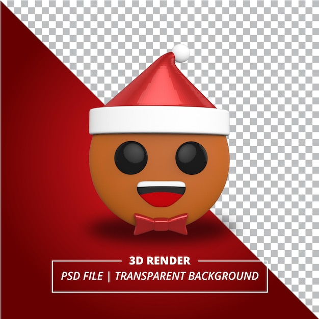 Pan di zenzero 3D reso su sfondo trasparente
