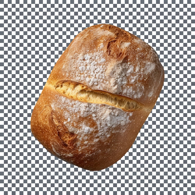 PSD pan italiano recién horneado aislado sobre un fondo transparente