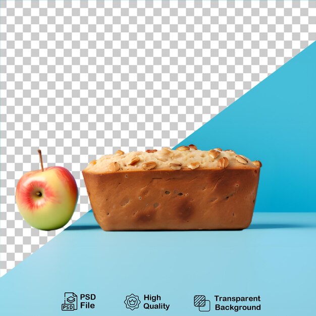 PSD pan con manzana aislado en un archivo png de fondo transparente