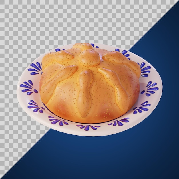 Pan de muerto estilizado