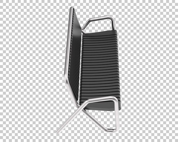 Panca isolata su sfondo trasparente 3d rendering illustrazione