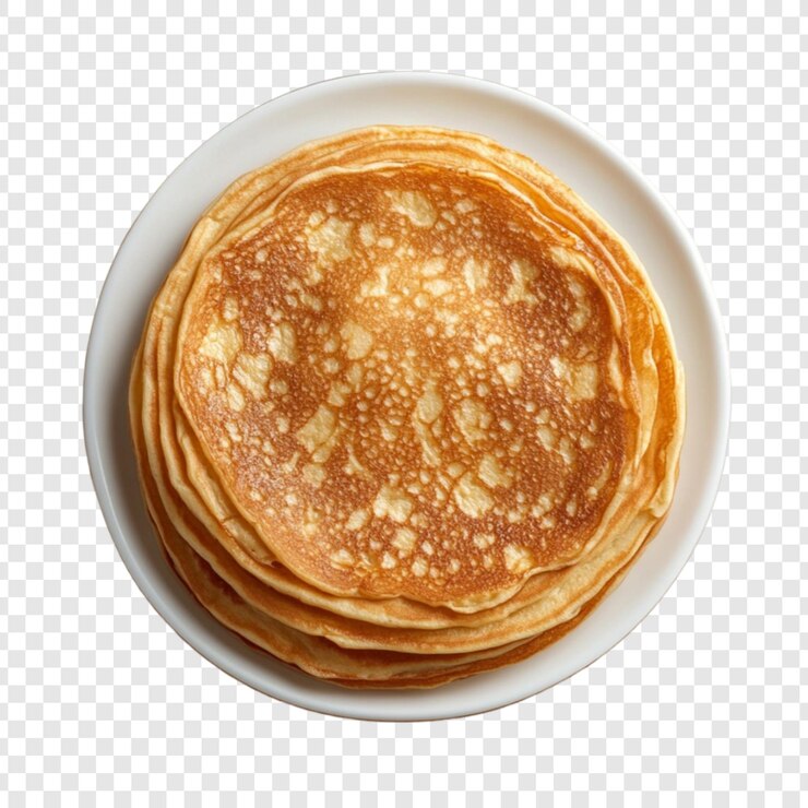 PSD pancake d'oro impilati in alto deliziosa colazione