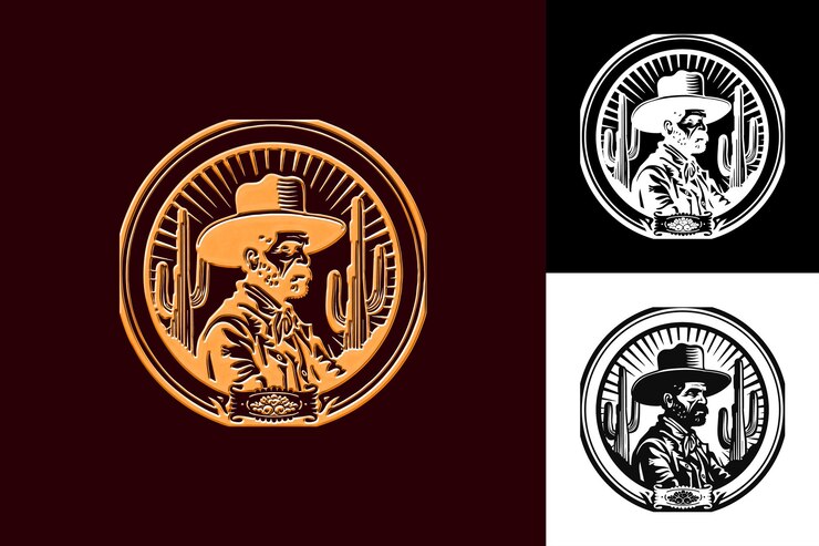 PSD pancho villa com um impressionante medalhão capturando seu retrato desenhos de símbolos da cultura mexicana