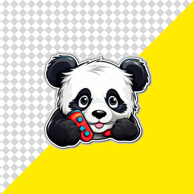 PSD panda com controlador png