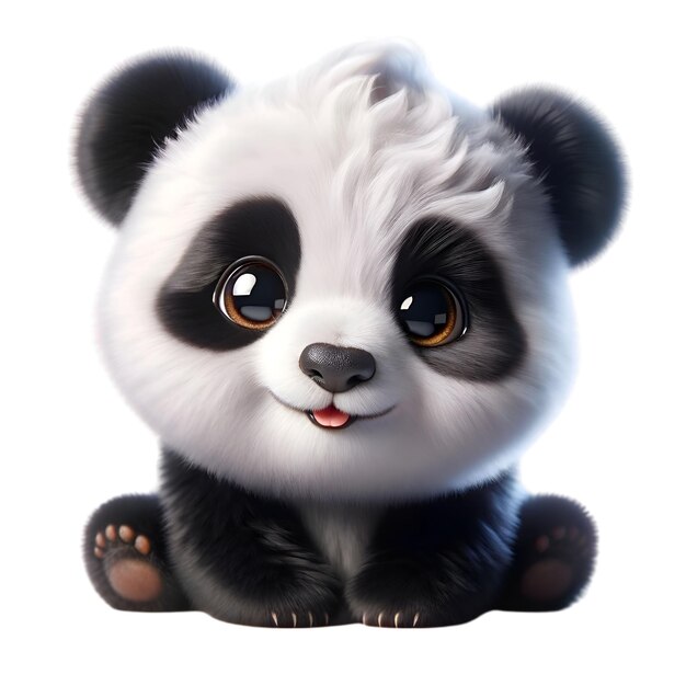 Un Panda De Dessin Animé Mignon