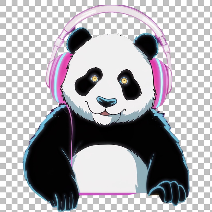 PSD panda para el diseño de ropa de calle