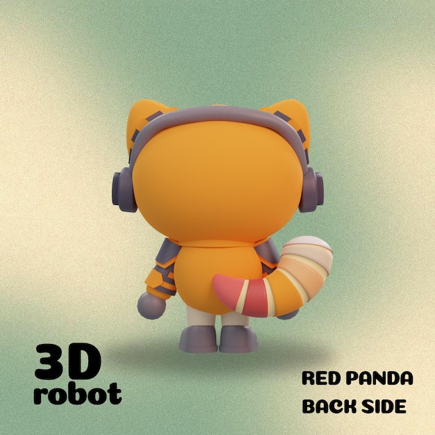 Panda Rojo Cyberpunk