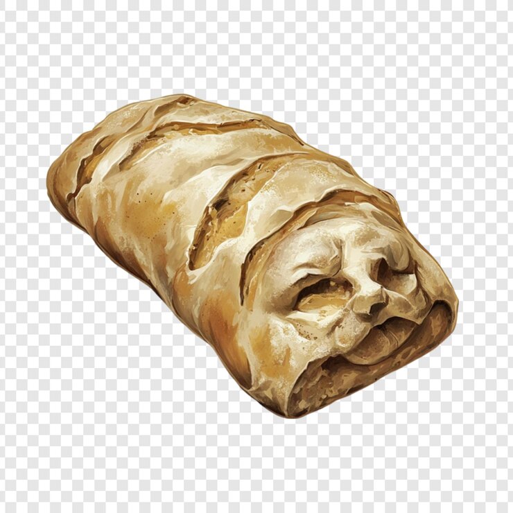 PSD pane a pasta acida artigianale pane cotto marrone dorato consistenza crosta aroma delizioso