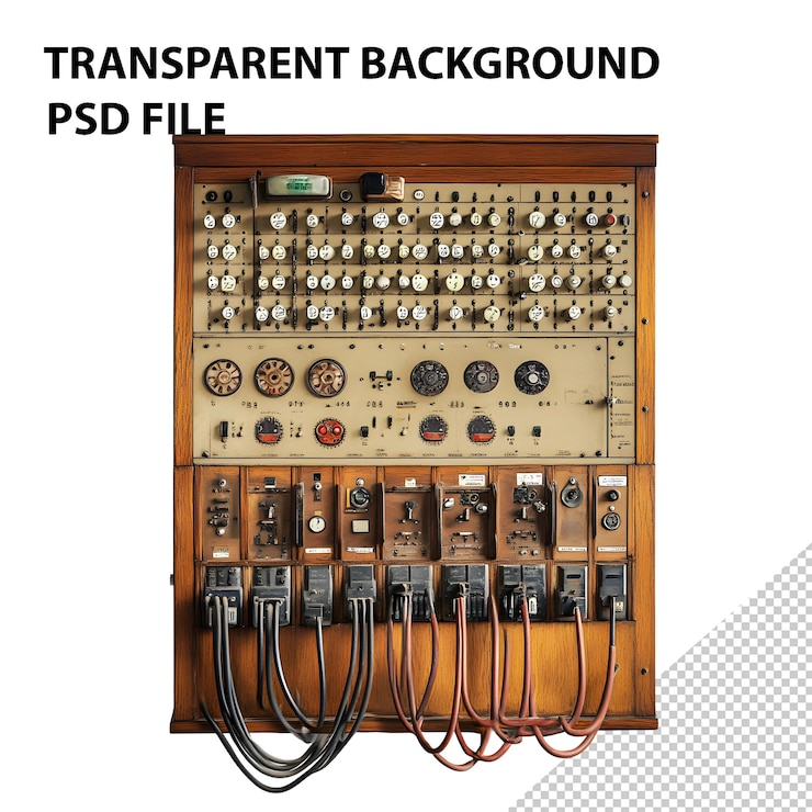 PSD panel de control eléctrico de época