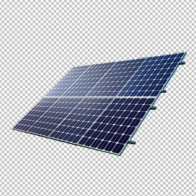 PSD panel de energía solar psd para el techo isolado sobre un fondo transparente