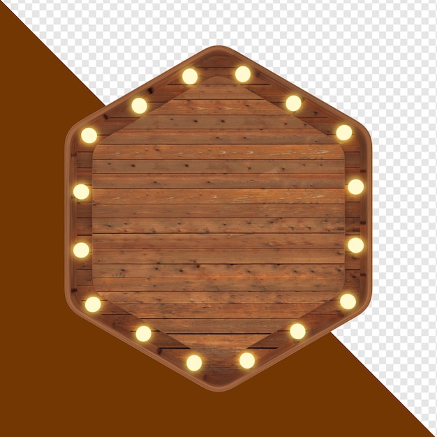 Panel de madera con lámparas