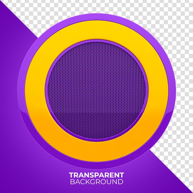 PSD panel metálico para composición púrpura y amarilla