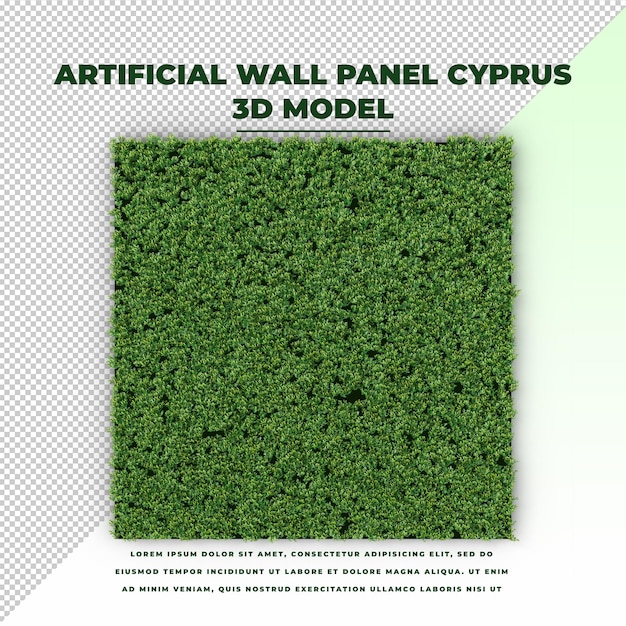 Panel de pared artificial Chipre