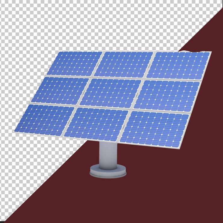un panel solar con paneles solares en él