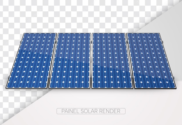 Paneles solares sobre un fondo blanco.