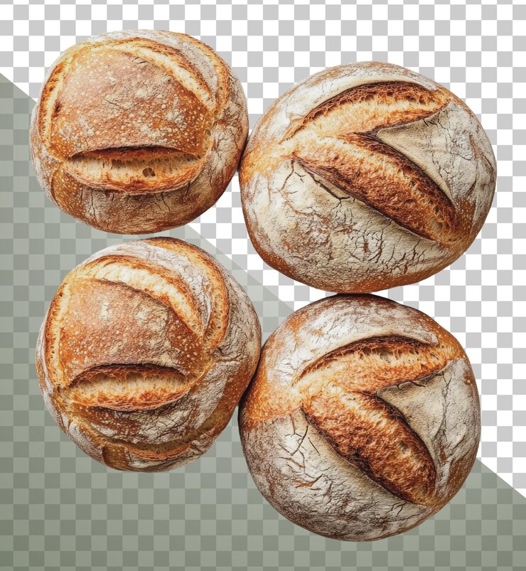 PSD panetti artigianali di png che si raffreddano