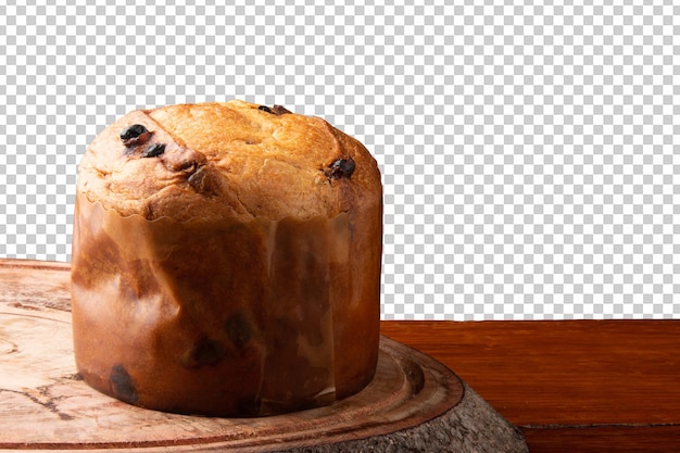Panettone typisches Weihnachtsfeieressen png transparenter Hintergrund