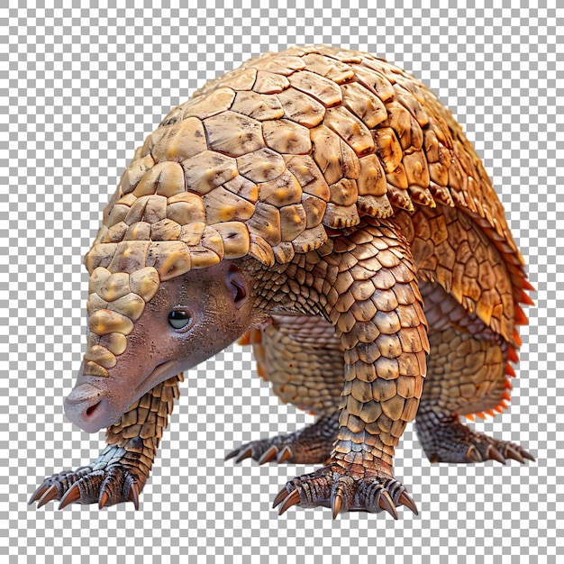 Pangolín indio Animal en un fondo transparente Generado por Ai