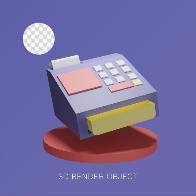 Le panier d'achat d'icônes d'objets 3D peut être utilisé pour le Web, l'application, le graphique d'informations, etc.