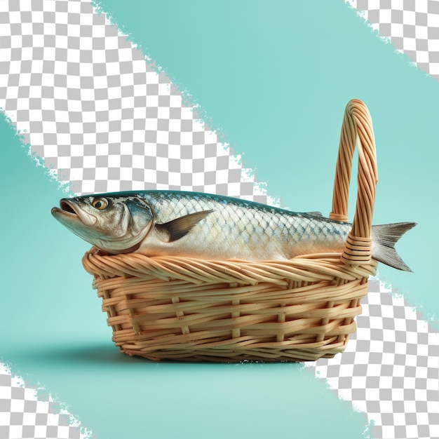 Panier Avec Du Poisson Maquereau