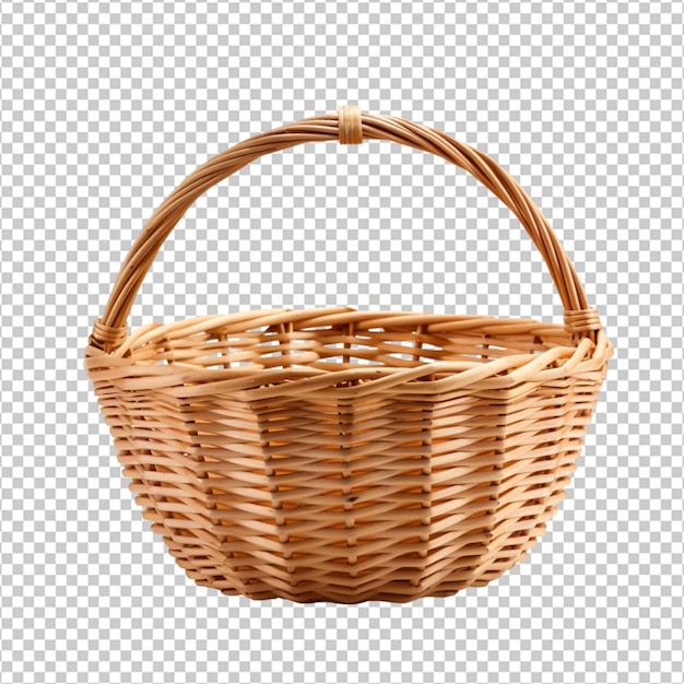 PSD panier fait à la main le vieux png