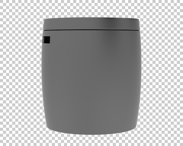 Panier sur fond transparent illustration de rendu 3d