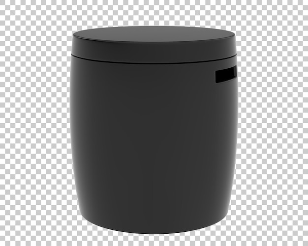Panier sur fond transparent illustration de rendu 3d