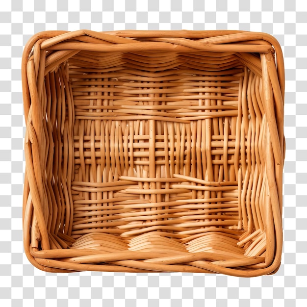 Panier En Osier Isolé Sur Fond Transparent Png Psd