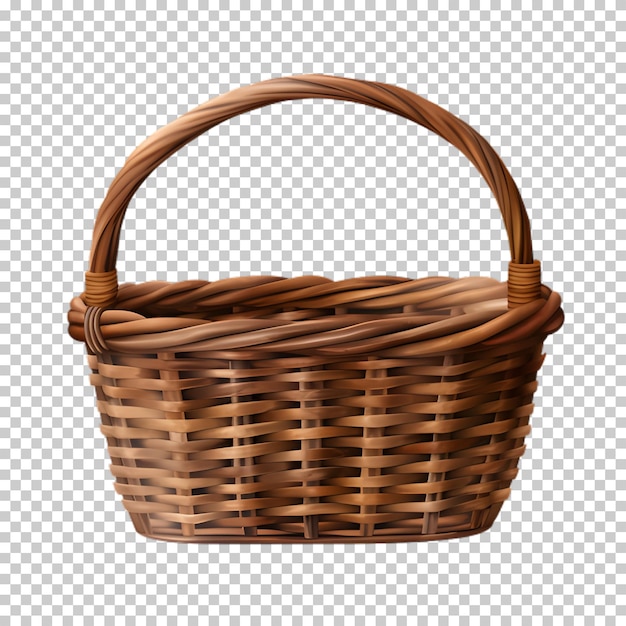 PSD panier png isolé sur fond transparent