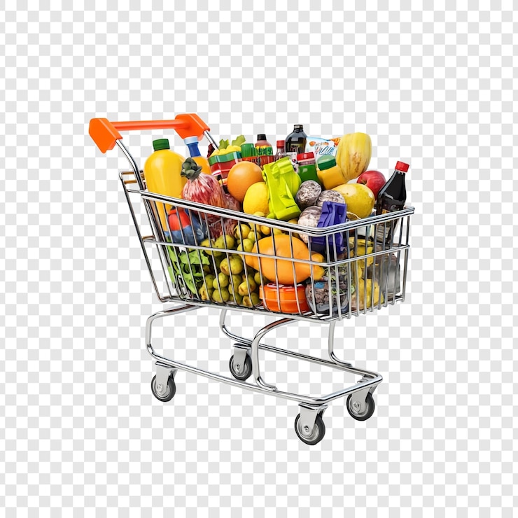 PSD un panier rempli
