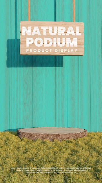 PANNEAU D'AFFICHAGE EN BOIS AVEC PRÉSENTOIR DE PRODUIT TRUMK PODIUM