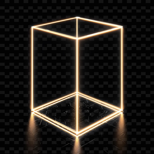 Panneau d'affichage en forme de cube avec un panneau en forme de cubes
