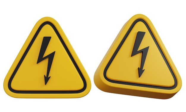 panneau d'avertissement à haute tension