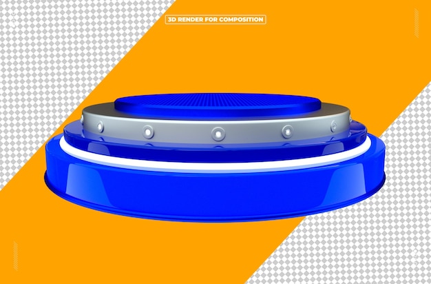Panneau circulaire de rendu 3D