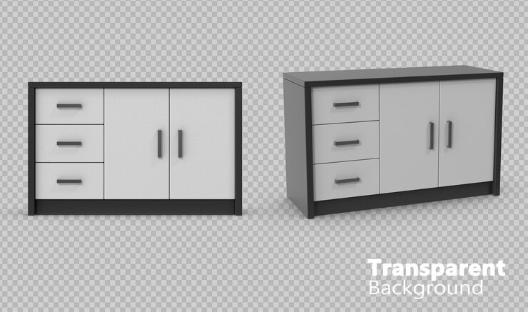PSD panneau latéral sur fond transparent