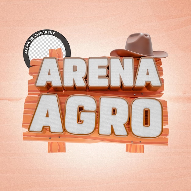 PSD un panneau qui dit arena agro dessus