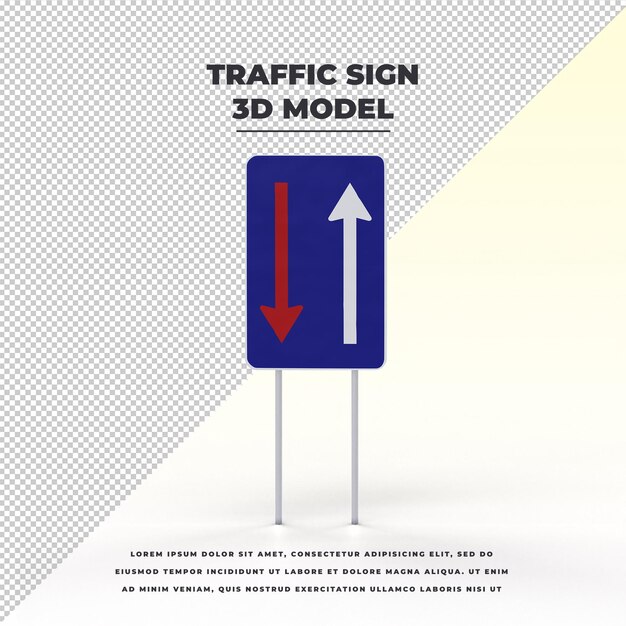 PSD panneau de signalisation