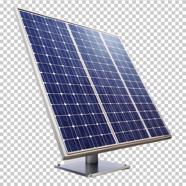 un panneau solaire est représenté sur un fond blanc