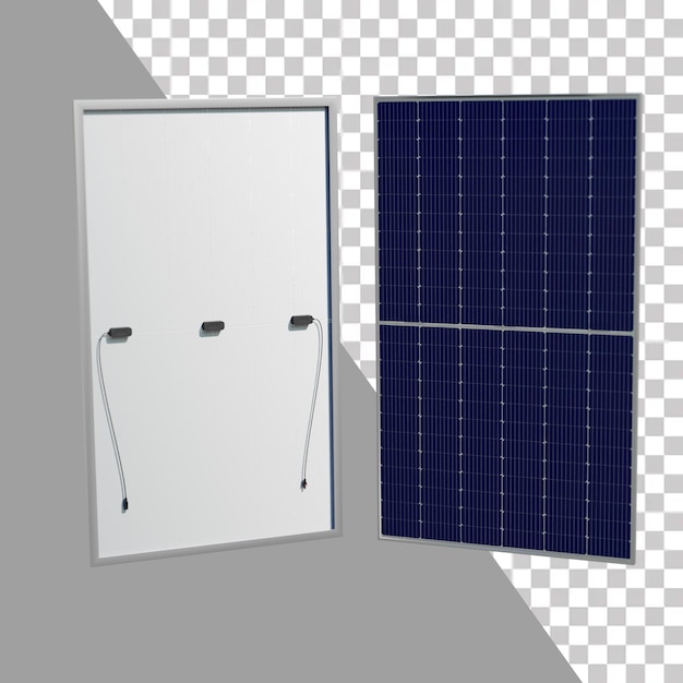 PSD panneau solaire image 3d avec fond transparent