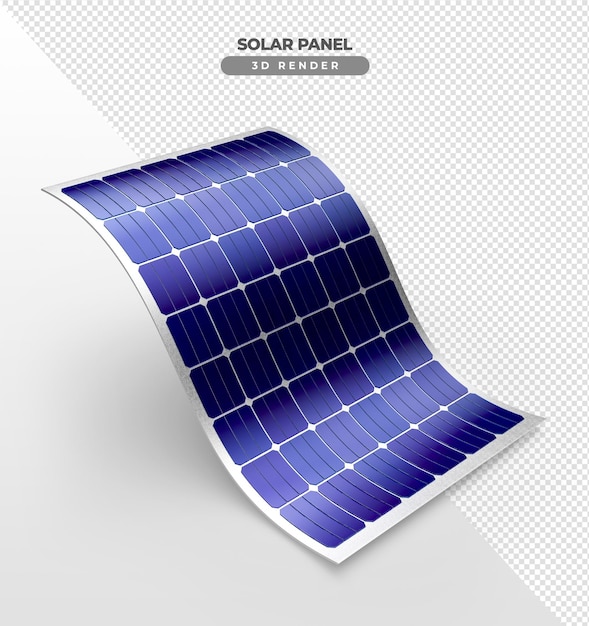 Panneaux D'énergie Solaire Pour Toit En Rendu Réaliste 3d