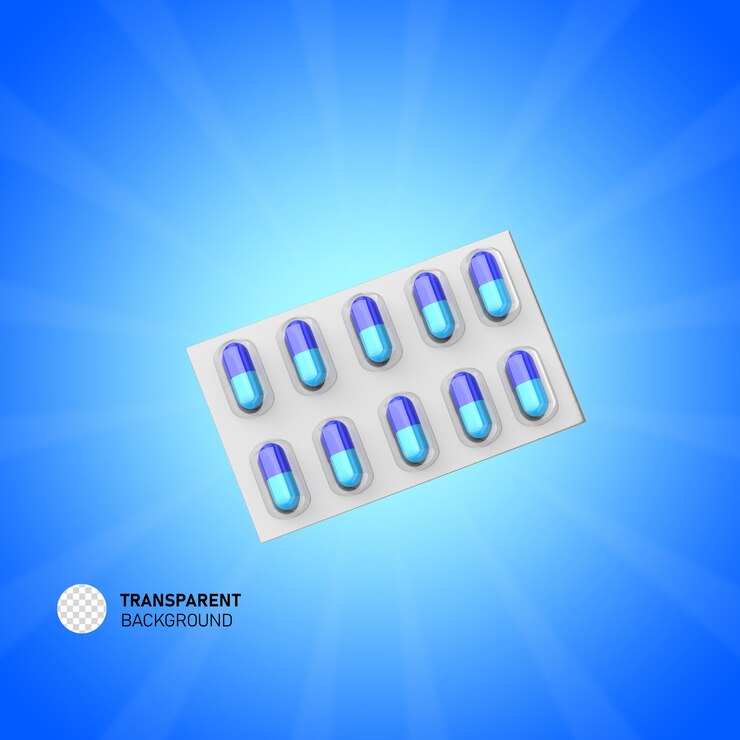 PSD pannello di capsule pillole medicinali icona 3d