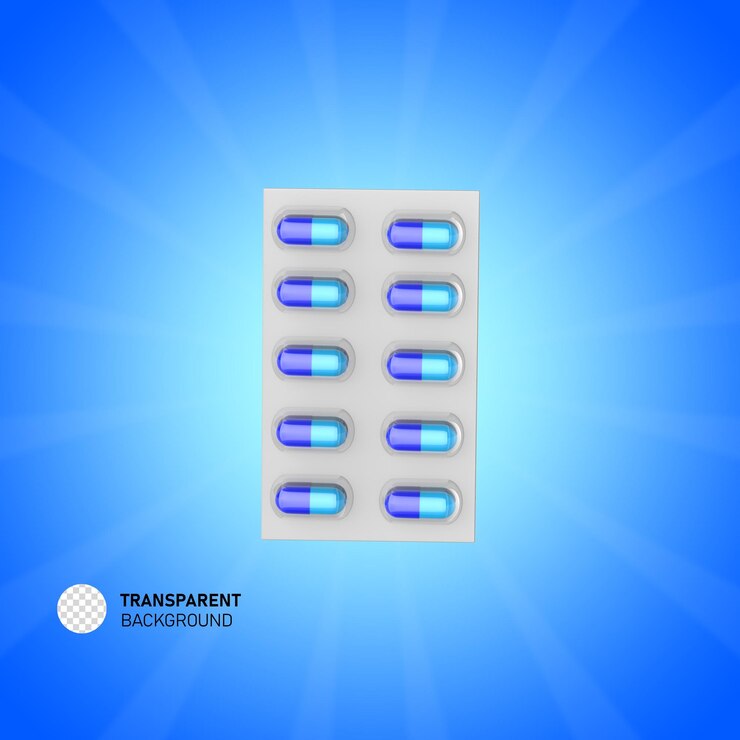 PSD pannello di capsule pillole medicinali icona 3d