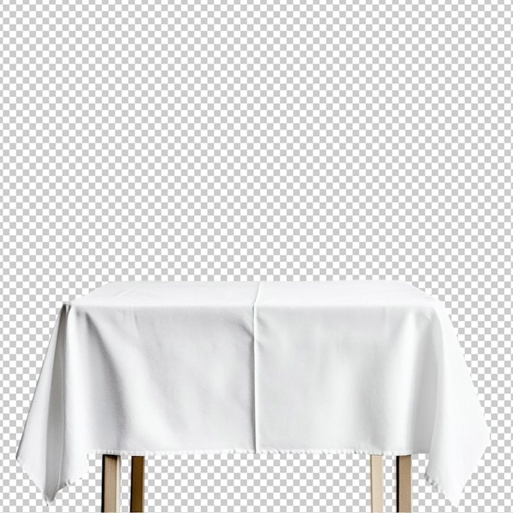 PSD pano de mesa isolado de fundo transparente