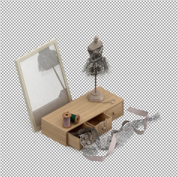 PSD paño isométrico 3d aislado render